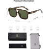 image:imageSOJOS Retro Aviator Sunglasses for Womens Mens Polarized Trendy Square Designer Inspired Shades 80s 90s Sun Glasses SJ2342Multicolor