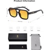 image:imageSOJOS Retro Aviator Sunglasses for Womens Mens Polarized Trendy Square Designer Inspired Shades 80s 90s Sun Glasses SJ2342Orange