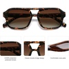 image:imageSOJOS Retro Aviator Sunglasses for Womens Mens Polarized Trendy Square Designer Inspired Shades 80s 90s Sun Glasses SJ2342Tortoise
