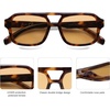 image:imageSOJOS Retro Aviator Sunglasses for Womens Mens Polarized Trendy Square Designer Inspired Shades 80s 90s Sun Glasses SJ2342Tortoise Brown