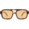 image:imageSOJOS Retro Aviator Sunglasses for Womens Mens Polarized Trendy Square Designer Inspired Shades 80s 90s Sun Glasses SJ2342Tortoise Brown