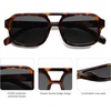 image:imageSOJOS Retro Aviator Sunglasses for Womens Mens Polarized Trendy Square Designer Inspired Shades 80s 90s Sun Glasses SJ2342Tortoise Grey