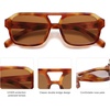 image:imageSOJOS Retro Aviator Sunglasses for Womens Mens Polarized Trendy Square Designer Inspired Shades 80s 90s Sun Glasses SJ2342Yellow