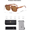 image:imageSOJOS Retro Aviator Sunglasses for Womens Mens Polarized Trendy Square Designer Inspired Shades 80s 90s Sun Glasses SJ2342Yellow
