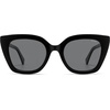 image:imageSOJOS Retro Cat Eye Acetate Polarized Sunglasses Women Men Wide Y2K Sun Glasses UV400 Protection ReefBlackGrey
