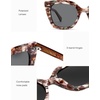 image:imageSOJOS Retro Cat Eye Acetate Polarized Sunglasses Women Men Wide Y2K Sun Glasses UV400 Protection ReefMulticolorGrey