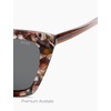 image:imageSOJOS Retro Cat Eye Acetate Polarized Sunglasses Women Men Wide Y2K Sun Glasses UV400 Protection ReefMulticolorGrey