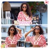 image:imageSOJOS Retro Cat Eye Acetate Polarized Sunglasses Women Men Wide Y2K Sun Glasses UV400 Protection ReefTurquoiseBrown