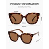 image:imageSOJOS Retro Cat Eye Acetate Polarized Sunglasses Women Men Wide Y2K Sun Glasses UV400 Protection ReefTurquoiseBrown