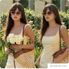 image:imageSOJOS Retro Cat Eye Acetate Sunglasses Men Women Polarized Vintage Lightweight UV400 Sun Glasses AfterglowBlackGrey