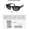 image:imageSOJOS Retro Cat Eye Polarized Sunglasses for Women Designer Inspired Sunnies UV400 Protection SJ2607BlackGrey