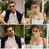 image:imageSOJOS Retro Cat Eye Sunglasses Women Men Acetate Metal Frame Trendy Designer UV400 Sun Glasses Staghorn CoralGoldBrown