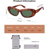 image:imageSOJOS Retro Cat Eye Sunglasses for Women Polarized UV400 Designer Inspired Sun Glasses SJ2617ATortoiseGreen