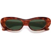 image:imageSOJOS Retro Cat Eye Sunglasses for Women Polarized UV400 Designer Inspired Sun Glasses SJ2617ATortoiseGreen
