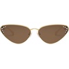 image:imageSOJOS Retro Cateye Sunglasses Womens Trendy Narrow UV400 Protection Sun Glasses EnchantressBrown