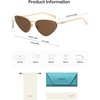 image:imageSOJOS Retro Cateye Sunglasses Womens Trendy Narrow UV400 Protection Sun Glasses EnchantressBrown