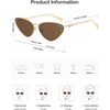 image:imageSOJOS Retro Cateye Sunglasses Womens Trendy Narrow UV400 Protection Sun Glasses EnchantressBrown