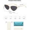 image:imageSOJOS Retro Cateye Sunglasses Womens Trendy Narrow UV400 Protection Sun Glasses EnchantressGrey