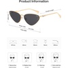 image:imageSOJOS Retro Cateye Sunglasses Womens Trendy Narrow UV400 Protection Sun Glasses EnchantressGrey