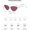 image:imageSOJOS Retro Cateye Sunglasses Womens Trendy Narrow UV400 Protection Sun Glasses EnchantressRed