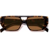 image:imageSOJOS Retro Flat Top Double Bridge Square Polarized Sunglasses for Women Men UV400 Designer Pilot Shades SJ2686Brown Tortoise FrameBrown Lens