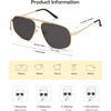 image:imageSOJOS Retro Hexagon Aviator Sunglasses for Women Men Trendy Vintage UV400 Protection Shades SJ1200GoldGrey