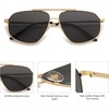 image:imageSOJOS Retro Hexagon Aviator Sunglasses for Women Men Trendy Vintage UV400 Protection Shades SJ1200GoldGrey
