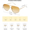 image:imageSOJOS Retro Hexagon Aviator Sunglasses for Women Men Trendy Vintage UV400 Protection Shades SJ1200GoldLight Yellow