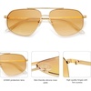 image:imageSOJOS Retro Hexagon Aviator Sunglasses for Women Men Trendy Vintage UV400 Protection Shades SJ1200GoldLight Yellow