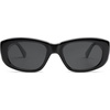 image:imageSOJOS Retro Large Rectangle Polarized Sunglasses Womens Mens Vintage Thick Chunky Frame 80s 90s Large Shades SJ2374Black