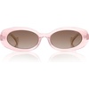 image:imageSOJOS Retro Oval Polarized Acetate LimitedEdition Sunglasses for Women Vintage Designer UV400 Protection VeronicaPink