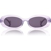 image:imageSOJOS Retro Oval Polarized Acetate LimitedEdition Sunglasses for Women Vintage Designer UV400 Protection VeronicaPurple