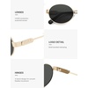 image:imageSOJOS Retro Oval Polarized Sunglasses Womens MenTrendy Round 90s Shades SJ1281Gold Frame Grey Lens