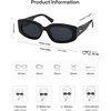 image:imageSOJOS Retro Oval Polarized Sunglasses Womens Trendy Sun Glasses Vintage Shades UV400 SJ2386Black  Grey