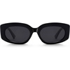 image:imageSOJOS Retro Oval Polarized Sunglasses Womens Trendy Sun Glasses Vintage Shades UV400 SJ2386Black  Grey