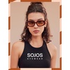 image:imageSOJOS Retro Oval Polarized Sunglasses Womens Trendy Sun Glasses Vintage Shades UV400 SJ2386Brown Tortoise  Brown
