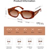 image:imageSOJOS Retro Oval Polarized Sunglasses Womens Trendy Sun Glasses Vintage Shades UV400 SJ2386Brown Tortoise  Brown