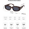 image:imageSOJOS Retro Oval Polarized Sunglasses Womens Trendy Sun Glasses Vintage Shades UV400 SJ2386Dark Tortoise  Grey