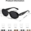 image:imageSOJOS Retro Oval Polarized Sunglasses for Women Men 90s Vintage UV400 Protection Tiny Sun Glasses SJ2286BlackGrey