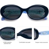 image:imageSOJOS Retro Oval Polarized Sunglasses for Women Men 90s Vintage UV400 Protection Tiny Sun Glasses SJ2286BlueGrey