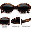 image:imageSOJOS Retro Oval Polarized Sunglasses for Women Men 90s Vintage UV400 Protection Tiny Sun Glasses SJ2286BrownGrey