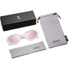 image:imageSOJOS Retro Oval Polarized Sunglasses for Women Men 90s Vintage UV400 Protection Tiny Sun Glasses SJ2286WhitePink Mirrored