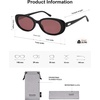 image:imageSOJOS Retro Oval Polarized Sunglasses for Women Men Big Vintage 90s Style Womens Mens Sunnies SJ2369BlackBurgundy