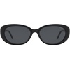 image:imageSOJOS Retro Oval Polarized Sunglasses for Women Men Big Vintage 90s Style Womens Mens Sunnies SJ2369BlackGrey