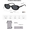 image:imageSOJOS Retro Oval Polarized Sunglasses for Women Men Big Vintage 90s Style Womens Mens Sunnies SJ2369BlackGrey