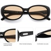 image:imageSOJOS Retro Oval Polarized Sunglasses for Women Men Big Vintage 90s Style Womens Mens Sunnies SJ2369BlackLight Brown