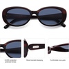 image:imageSOJOS Retro Oval Polarized Sunglasses for Women Men Big Vintage 90s Style Womens Mens Sunnies SJ2369Dark Brown PatternGreyishblue
