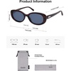image:imageSOJOS Retro Oval Polarized Sunglasses for Women Men Big Vintage 90s Style Womens Mens Sunnies SJ2369Dark Brown PatternGreyishblue