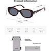 image:imageSOJOS Retro Oval Polarized Sunglasses for Women Men Big Vintage 90s Style Womens Mens Sunnies SJ2369Dark TortoiseLight Grey