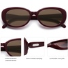 image:imageSOJOS Retro Oval Polarized Sunglasses for Women Men Big Vintage 90s Style Womens Mens Sunnies SJ2369Deep Eggplant PurpleRetro Brown